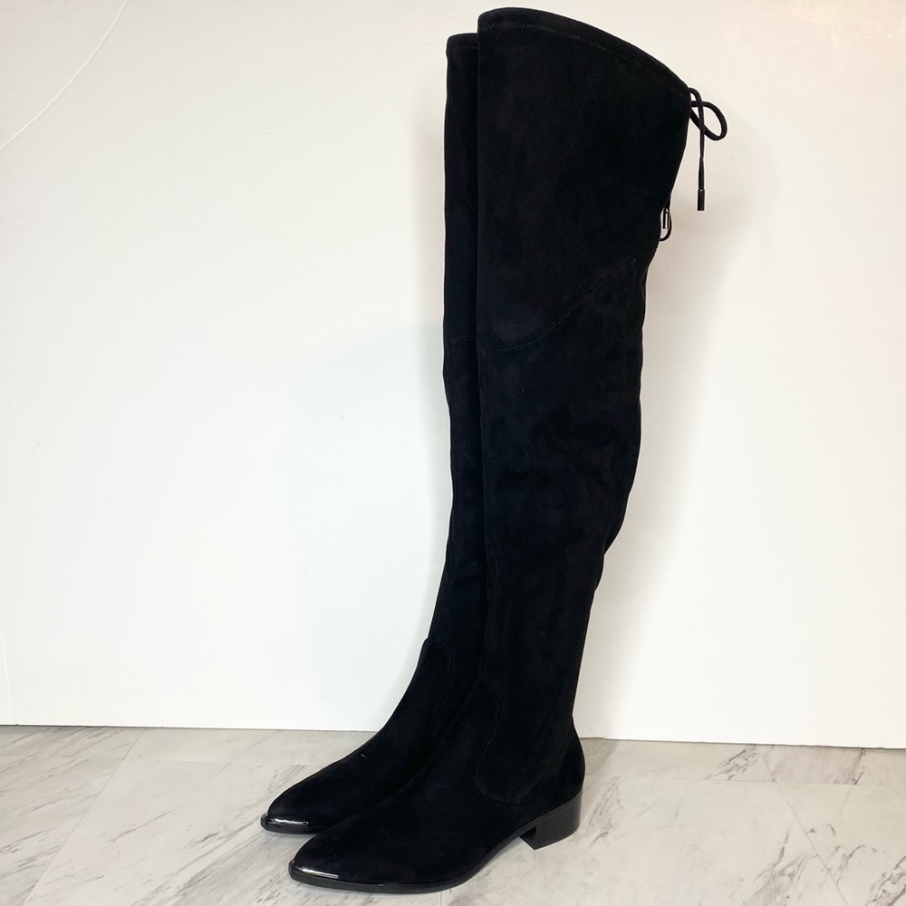 Marc Fisher Yuna Over The Knee Faux Suede Black Boot 6M